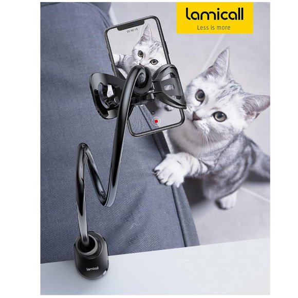 Phone Holder Bed Gooseneck Mount - Cell Phone Clamp Clip for Desk Overhead Mount - Picture 9 of 9